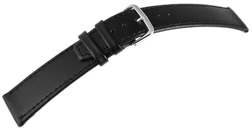 Basic Echtleder Armband 8000072-240 in schwarz  glatt flachBandbreite 24 mm