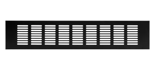 Lüftungsgitter LG-4008 BL Schwarz eloxiert Stegblech 400 x 80 mm