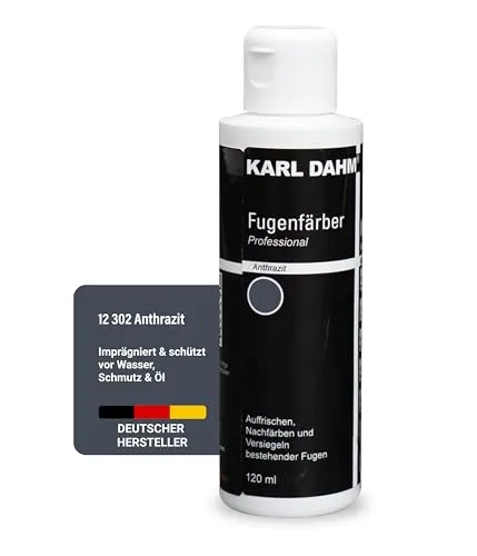 Produktbild Karl Dahm® Fugenfärber Anthrazit 120 ml – Hochwertige Fugenfarbe für Innen & Außen