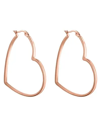 PURELEI® Big Love Ohrringe (Rosegold) in gold von PURELEI