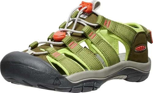 Keen Kinder Newport Boundless Sandale Größe 37 in Grün - Wanderschuhe mit reflektierenden Elementen und verstellbaren Fersenriemen für optimalen Halt und Komfort beim Abenteuer im Freien.