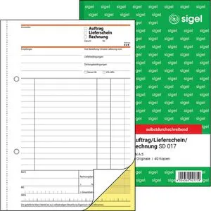 Sigel SD 017 Kombinationsbuch A5