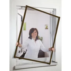 Fliegengitter Fensterbausatz Master SLIM 150x160cm braun in braun von Culex
