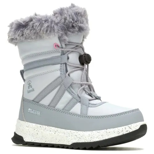 Kamik Stormyf lt.grey (LGY) 29 - Wasserdichte Kinder-Winterstiefel mit DriDefense Membran, ideal für Schneeabenteuer bis -32 °C. Vegan und umweltfreundlich, mit hervorragendem Grip und reflektierenden Details für zusätzliche Sicherheit.