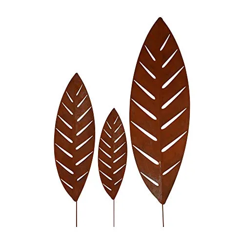 Produktbild UNUS Gartenstecker Palmblatt 3er Set