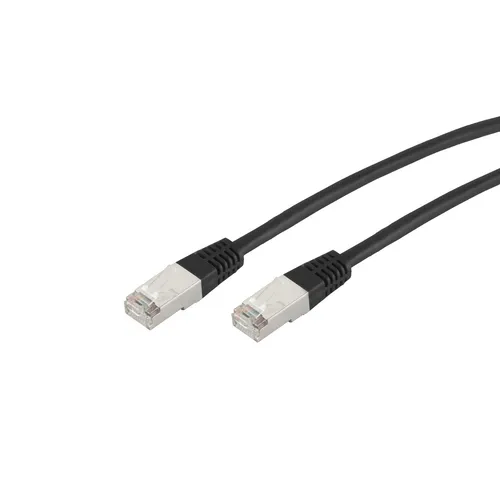 Patchkabel cat. 5e F/UTP schwarz 5m