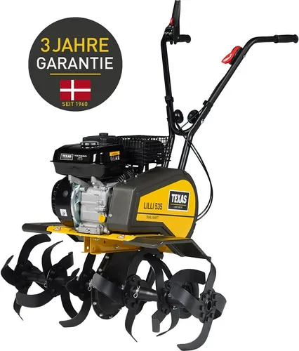 TEXAS Gartenfräse Lilli 535TG - Motorhacken mit leistungsstarkem 4000 W Benzinmotor, ideal für müheloses Auflockern von Böden und perfekte Vorbereitung für den Garten.