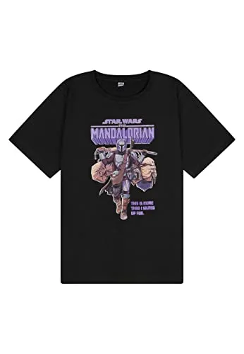 Star Wars The Mandalorian Jungen Kinder T-Shirt, Größe Kids:146-152
