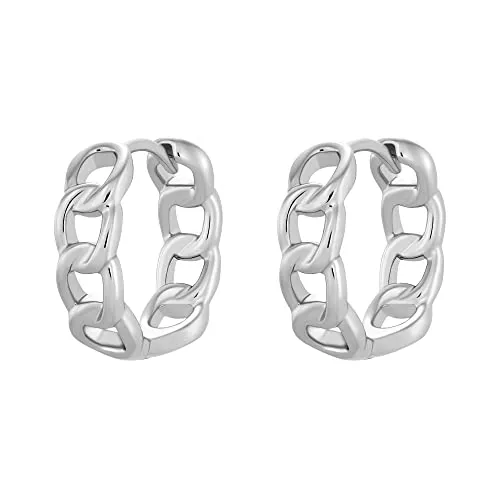Heideman Ohrcreole Elina Damen aus Edelstahl silber farbend poliert Ohrstecker hängend für Frauen