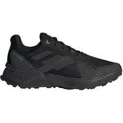 adidas Terrex Soulstride Trailschuh Herren - Schwarz, Dunkelgrau, Größe 46 2/3 - Laufschuhe für Trailrunning und Straße, mit atmungsaktivem Mesh-Obermaterial und dämpfender EVA-Zwischensohle für optimalen Komfort und Grip auf unebenem Gelände.