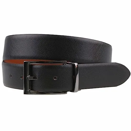 Lloyd Herren-Gürtel - Wendegürtel in uni (multi) - Eleganter Ledergürtel mit Saffiano-Prägung, 35 mm breit, ideal für stilbewusste Männer, die Vielseitigkeit schätzen.