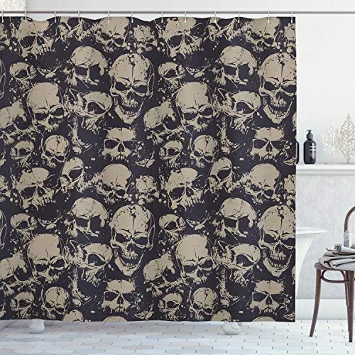 ABAKUHAUS Skull Duschvorhang von Abakuhaus