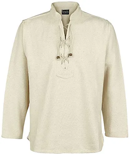 Leonardo Carbone® Handgewebtes Hemd Ingolf in beige von Leonardo Carbone