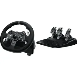 Logitech G920 Driving Force - Realistisches Lenkrad für Xbox und PC - Gaming-Zubehör mit Force-Feedback für ein authentisches Rennerlebnis. Erlebe realistische Vibrationen und anpassbare Pedale für F1 und Forza Horizon.