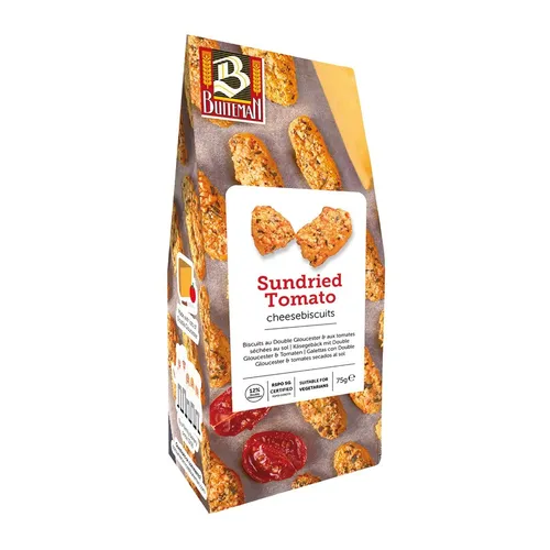  BUITEMAN Double Goucester-Käse Gebäck mit getrockneten Tomaten 75g 39,87 €/kg