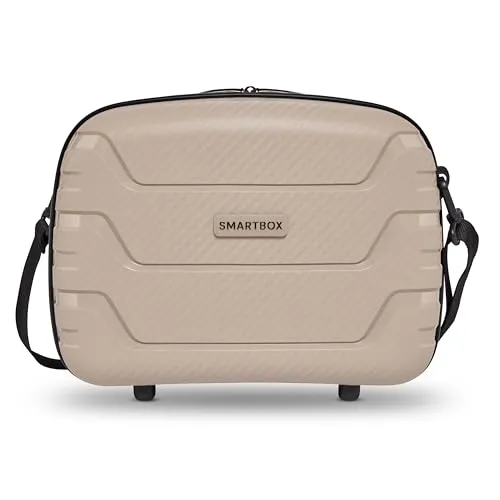 SMARTBOX Hartschalen Handgepäck Kosmetik-Koffer | Stabiles Beauty-Case mit Aufsteckfunktion | 34 x 17 x 27 cm aus leichtem Polypropylen (Edition 01)