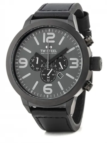 TW Steel Marc Coblen Edition mit Lederband Chronograph Datum 50 MM Black TWMC65
