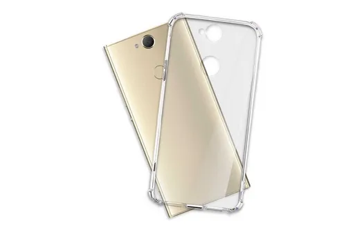 mtb more energy Smartphone-Hülle Clear Armor Case für Sony Xperia XA2 Plus, Transparente TPU Schutzhülle Case Backcover mit Anti-Shock Verstärkung