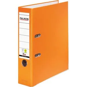 Falken Ordner 11286721, PP, A4, 8cm, Kunststoffordner, orange