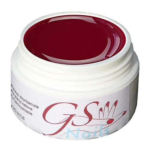 GS-Nails UV Farb-Gel für Nail-Art & Nagel-Design - 5 ml UV-härtendes Cover-Gel - Nail-Gel - selbstglättendes Nagel-Gel - Pink-Lila - B2