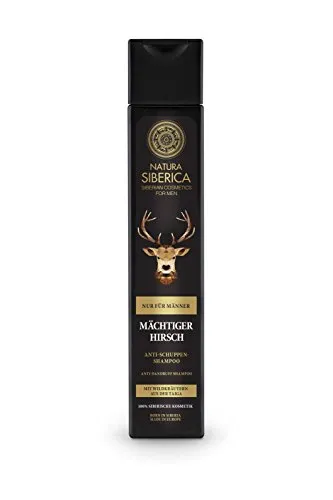 Natura Siberica Men Anti-Dandruff Shampoo - Effektives Anti-Schuppen Shampoo für Männer - Shampoos - Bekämpft Schuppen effektiv und schützt die Kopfhaut. Mit sibirischer Kiefer für kräftiges Haarwachstum und feuchtigkeitsspendender Schnee-Kladonie.