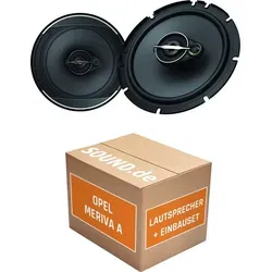 Pioneer TS-A1671F Einbau-Lautsprecherpaket für Opel Meriva A