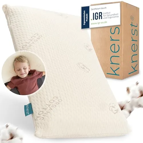 KNERST Kopfkissen Kinderkissen Memory Schaum 2-10 Jahre in beige von KNERST