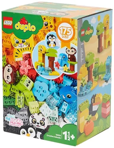 LEGO 10934 Kreative Tiere DUPLO Classic - Bauklötze & Bausteine, fördert kreatives Spielen und motorische Fähigkeiten für Kleinkinder