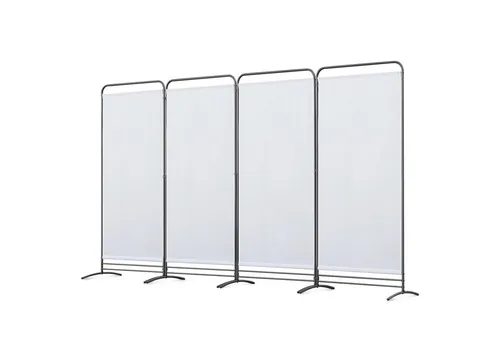 Angel Living Paravent Klappbar Raumteiler Freistehend Sichtschutzwand (4 St), Paravent 4 Teilig, 324(B) x 50(T) x 180(H)cm