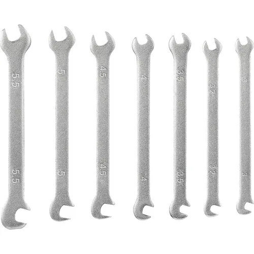 TOOLCRAFT TO-4985421  Doppel-Maulschlüssel-Satz 7teilig Schlüsselweite (Metri...