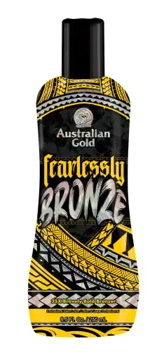 Australian Gold Fearless Bronze 25x Bravely Bold 250ml - Selbstbräuner mit 25-facher Bräunungskraft, für eine langanhaltende, natürliche Bräune und zusätzlichen Sonnenschutz in der Iconic Collection.