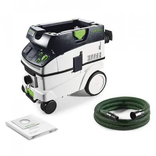 Festool Absaugmobil CTM 26 E CLEANTEC - Absauganlage für Staubklasse M, mit SELFCLEAN Filtersack für konstant hohe Saugleistung und Antistatik-Funktion – ideal für professionelle Anwendungen in Werkstätten.