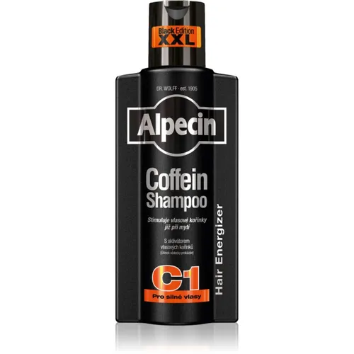 Alpecin Coffein Shampoo C1 Black Edition Koffein Shampoo für Männer für die Stimulierung des Haarwachstums 375 ml