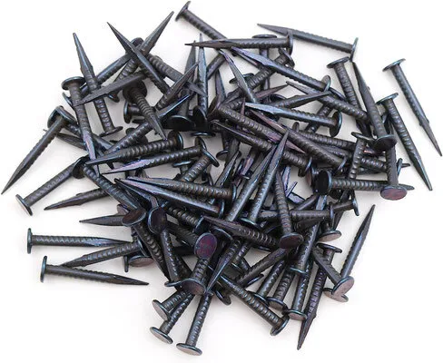 Design61 100 Kammzwecken Feingeschnittene Stahl Nägel 2,0x20 mm extra spitz Blau