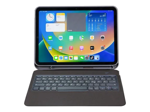 DEQSTER Slim Keyboard 2 für iPad 10 - QWERTZ Deutsch - Tastatur für iPad 10 (10. Gen.) mit schlankem Design und komfortabler Tipperfahrung, ideal für produktives Arbeiten unterwegs.