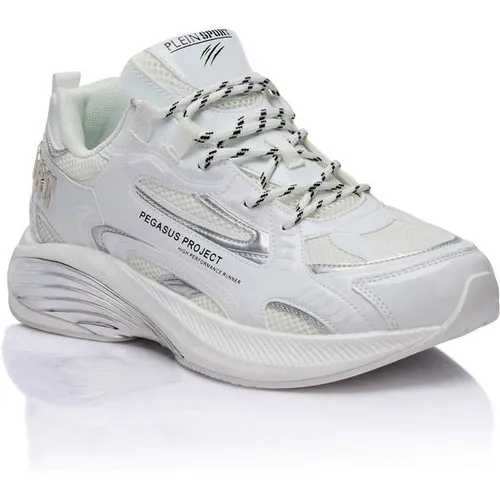 PLEIN SPORT Lo-Top Turnschuhe Sneaker Weiß 37 EU - Moderne Lo-Top Sneaker in Weiß, Größe 37 EU, für einen stylishen Auftritt. Ideal für den Alltag, mit hochwertiger Verarbeitung und bequemem Tragegefühl.