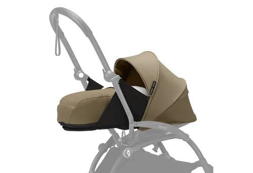 Stokke YOYO 0+ Neugeborenen Set, Toffee - Sicheres Baby-Nest - Reisesysteme - Komfortables Neugeborenen Set mit ausziehbarem UV-Schutzverdeck und 2,5 cm Matratze für Babys bis 9 kg, perfekt für urbane Eltern.