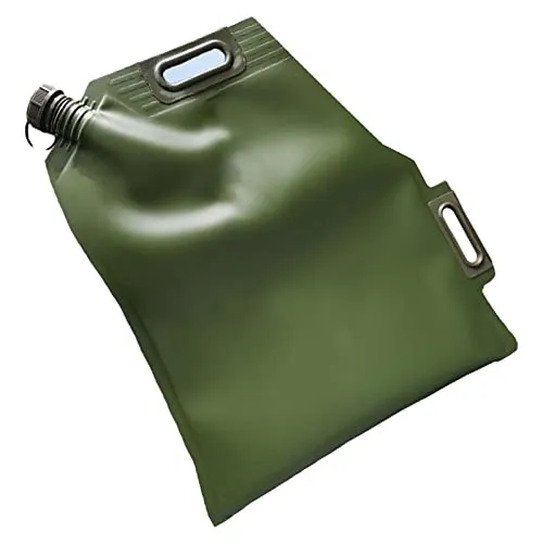Superleicht Benzinkanister 20L Faltbar mit eingebautem Ausgießer Geprüft, 20 Liter Kanister Benzin, Diesel, Öl aus TPU mit 2 Griffen