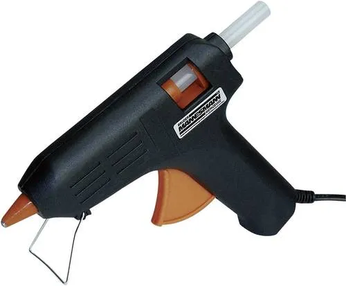 BrüderMannesmann Heißklebepistole M49200 - Heißklebepistole für Bastelarbeiten und Reparaturen, inkl. 6 Klebesticks und praktischer Transportkoffer. Schnelle Aufheizzeit von 5-7 Minuten für effizientes Arbeiten.