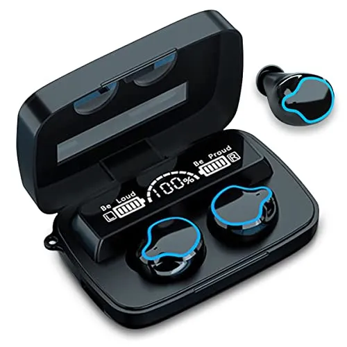 Bluetooth Kopfhörer In-Ear kompatibel für Samsung Galaxy A17 A56 A36 A26 A16 A06 A55 A54 A53 A34 A25 A15 A06 A33 A13 5G Stereo LED Anzeige Wireless Headset Ladebox, Farbe:2_TWS M9