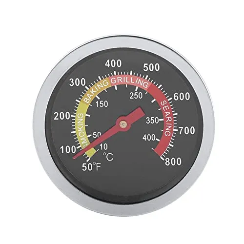 Thermometer,Grillthermometer Edelstahl digital sofort ablesbares Thermometer 50~800 °C runde Haube Temperatur für Grillen