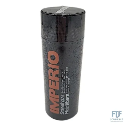 IMPERIO Streuhaar für Haarverdichtung - 100% Natur, Premium Qualität (Schwarz) - Haarmascara für sofortige Haarverdichtung mit 10 natürlichen Farbtönen. Dermatologisch getestet und wetterbeständig, bietet es ganztägigen Halt für einen authentischen Look.