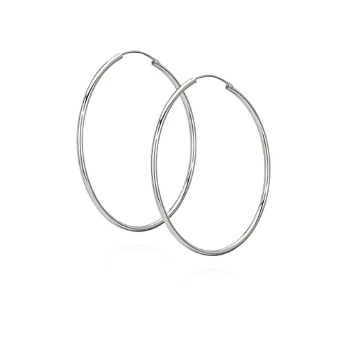Ohrringe Creole 925 Sterling Silber oder Vergoldet - Einzel/Paar für Kinder - Ohrschmuck aus 925 Sterling Silber, nickelfrei und ideal für empfindliche Ohren. Perfekt als Geschenk zum Geburtstag!