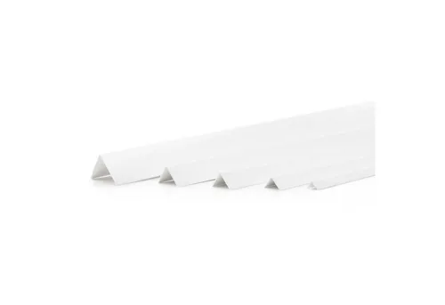 DQ-PP Winkelprofil DQ-PP WINKELPROFIL, 5m (5x1m), 10x10mm-40x40mm, PVC, Eckprofil, L Profil, Kunststoff Winkelleiste,Außenecke Kantenschutz Wand
