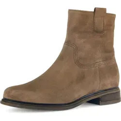Gabor Stiefelette Veloursleder - Braun - Größe 36 - Elegante Stiefelette von Gabor Comfort aus hochwertigem Veloursleder. Die breitere Auftrittsfläche sorgt für zusätzlichen Komfort. Ideal für stilvolle Auftritte im Alltag.