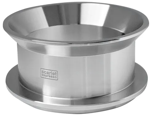 scarlet espresso Barista Cono Forte 58 mm - Trichter für die Küche, aus rostfreiem Edelstahl, ideal für sauberes Arbeiten und präzise Dosierung beim Kaffeemehl mit 58 mm Sieben.
