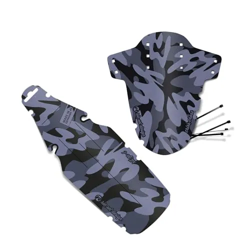 Riesel Design Mudguard Set Criss:Cross und rit:ze L – Fahrrad Schutzblech Set vorne und hinten – Spritzschutz für Cyclocross und Gravel Bikes – leicht, robust und Made in Germany