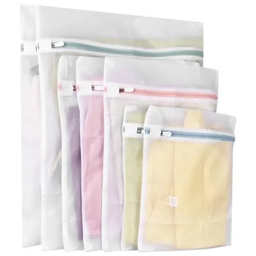 Newaner 7 stück wäschenetz für waschmaschin, 3 größen wäschesäcke, verformung und falten der kleidung zu verhindern, wäschebeutel mit reißverschluss für pullover, hemden, unterwäsche, strümpfe