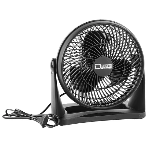 Dema Tischventilator Black Line TVBL1 21W 18 cm Schwarz