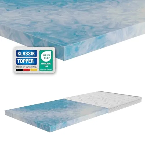 ARBD Kaltschaum Topper 120x200 cm – 7cm Matratzentopper H3 mittel – orthopädische Matratzenauflage für alle Matratzen & Betten – atmungsaktiv, ergonomisch & Allergiker geeignet